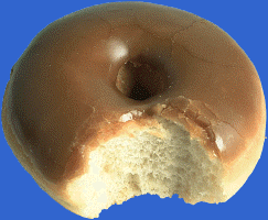 a chocolate doughnut